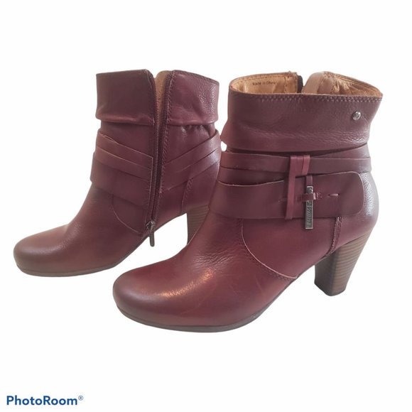 Pikolinos Woman's Sz 6.5  Ankle Boot Brown Leather - Picture 2 of 12